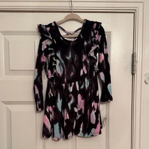 PixieLane Stylish Kids Dress with Ruffle Sleeves